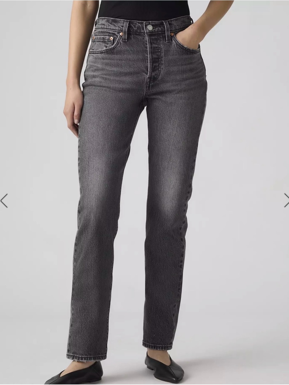 Levi's Black Women's Straight-Leg Jeans